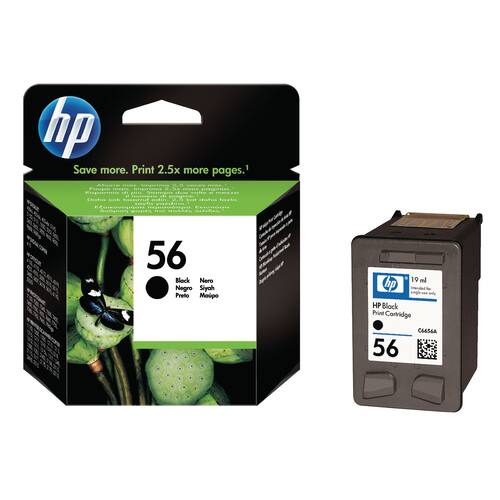 HP Original Tintenpatronen HP 56, C6656AE, Schwarz Artikelbild Secondary1 L