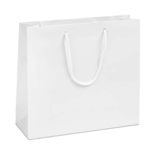 Papiertragetasche Roma, Geschenktaschen, 360x120x320mm, weiß, 10 Stück Artikelbild