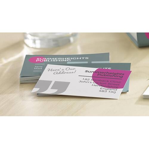 Avery Visitenkarten Premium Quick&Clean™ 85x54mm, 270g, satiniert, weiß, 10 Karten pro Blatt, 25 Blatt Artikelbild Secondary1 L