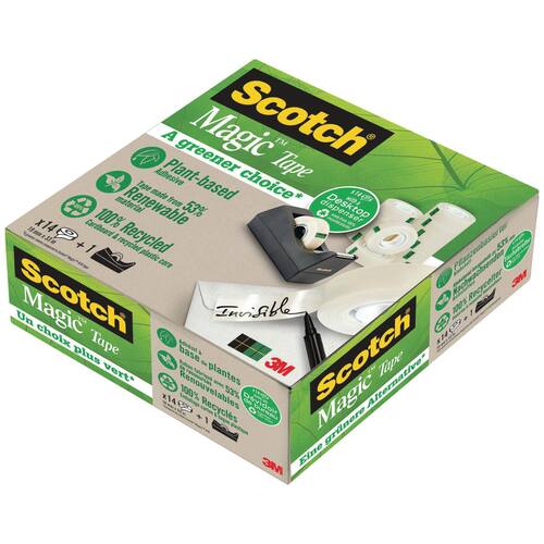 Scotch® Tischabroller C38, für Rollen bis 19 mm x 33 m, Klebebandspender, schwarz, inkl. 14 Rollen Scotch® Magic™Tape 810 Artikelbild Secondary1 L