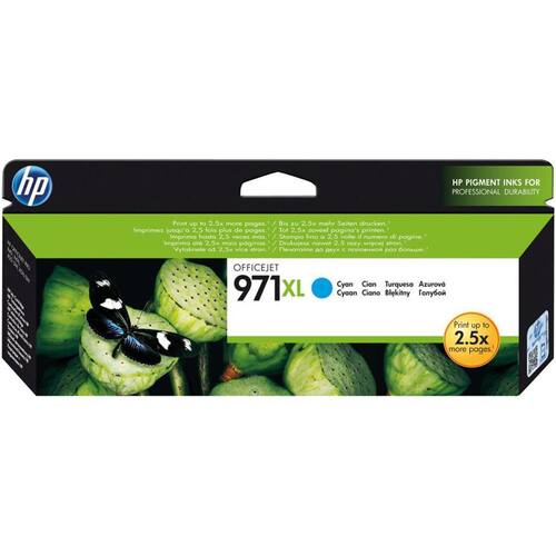 HP Original Tintenpatronen HP 971 XL, CN626AE, Cyan Artikelbild Secondary1 L