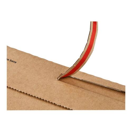 ColomPac Karton-Versandtasche mit Haftklebeverschluss und Aufreißfaden, 185x270x-50mm (B5), Braun, 100 Stück pro Packung, 3 Packungen Artikelbild Secondary4 L
