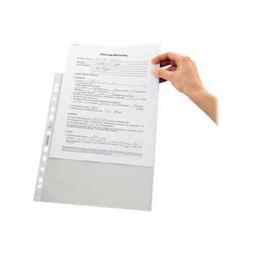 Leitz Prospekthülle A4, oben offen, glasklar, Klarsichtfolie, Klarsichthülle, Sichthülle, 100 Stück Artikelbild Secondary1 L