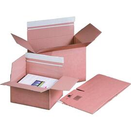 Smartbox Pro Fix-Aufrichtekarton A3+ mit Automatikboden, Haftklebeverschluss und Aufreissfaden, 1-wellig, Faltkarton, 460x309x180-300mm, braun, 10 Stück Artikelbild