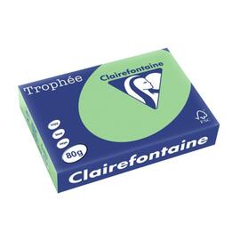 Clairefontaine Kopieringspapper A4 80g ohålat naturgrön produktfoto