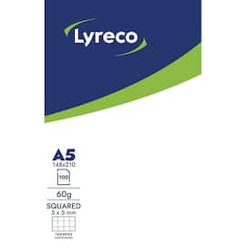 Lyreco Anteckningsblock 100bl A5 60g rut produktfoto