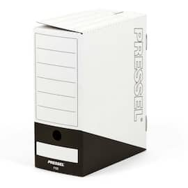 Pressel Ablagebox F125, Weiß-Schwarz, 125 mm, 20 Stück (vorher Art.Nr. 830650) Artikelbild