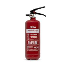 NEXA Brandsläckare pulver 2kg röd 13A 89B C produktfoto