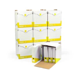 Pressel Archivset A75, Weiß-Gelb, 10 Sammelbehälter + 40 Archivboxen (vorher Art.Nr. 226105) Artikelbild