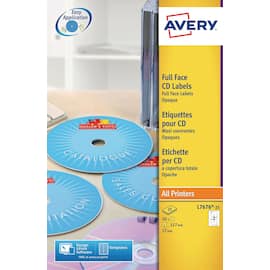 Avery Etikett CD laser/inkjet produktfoto