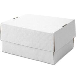 Pressel Stülpdeckel-Karton,335x231x44-80mm, Weiss, 25 Stück Artikelbild