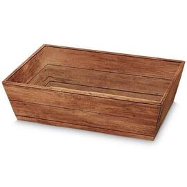 Geschenkkorb Timber 4-eckig, Präsentkorb, mittel, 330x190x110mm, braun, 25 Stück Artikelbild