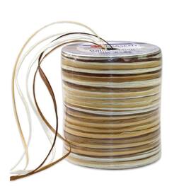 Raphia Multicolour Bast, weiß-braun, 50 lfm, 10 Rollen Artikelbild