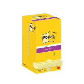 Post-it® Notes SuperSticky 76x76mm gul produktfoto
