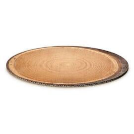 Dekoplatte klein, oval, Motiv ''Baumscheibe'', aus Karton, 200 x 150 mm, 50 Stk. Artikelbild