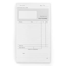 Kvitteringsblokk EMO 10,2x15 2ex selvkop produktbilde