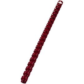 GBC Binderücken CombBind®, Kunststoff, für A4, 21 Ringe, 8mm, 45 Blatt, rot, 100 Stück Artikelbild