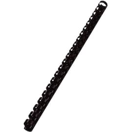 GBC Binderücken CombBind®, Kunststoff, für A4, 21 Ringe, 10mm, 65 Blatt, schwarz, 100 Stück Artikelbild