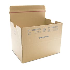 Smallfix Versandkarton extra flach 390, 213x153x77mm, braun, 25 Stück Artikelbild
