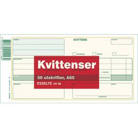 Esselte Blankett Kvittens A65 50 blad produktfoto