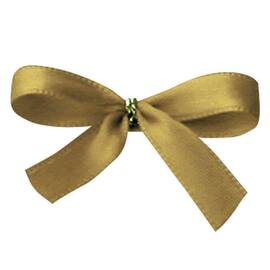 Fertigschleife mit Drahtclip S, gold, 45mm, 250 Stück Artikelbild
