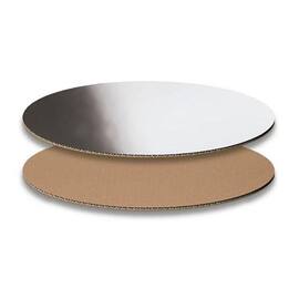 Dekoplatte mittel, oval, natur/silber, 300 x 200 mm, 50 Stk. Artikelbild