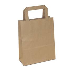 Papiertragetasche Shopper XS, Geschenktaschen, 180x80x220mm, natur, 500 Stück Artikelbild