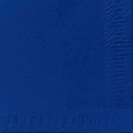 Duni Engångsservett, 3-lagers, enfärgad, ¼-vikt, 33 cm, mörkblå produktfoto