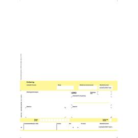 Faktura/giro A4 laser 1x hvit (2500) produktbilde
