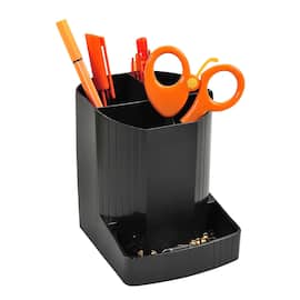 Exacompta Stifteköcher Mini-OCTO Ecoblack, Stifte-Box, 4 Fächer, 123x90x110mm, schwarz, 1 Stück Artikelbild