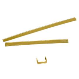 Verschlussclip mit Drahtkante, gold, 8x180mm,  3 Packungen Artikelbild