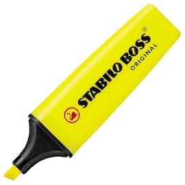 STABILO Överstrykningspenna BOSS® ORIGINAL gul, snedskuren spets, 2 + 5 mm, 70/24 produktfoto