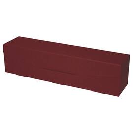 EURO®PACK Flaschenkarton Amsterdam für 1 Flasche, Öffnung längsseitig, 380x85x93mm, bordeaux, 1 Stück Artikelbild