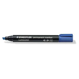 STAEDTLER Lumocolor Lumocolor Permanent-Marker, Keilspitze, Blau Artikelbild