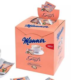 Manner Haselnuss-Waffeln ''Wiener Gruß'', süßer Snack, 300 Stück einzeln verpackt, 1 Packung Artikelbild