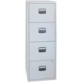 Bisley Arkivskåp, integrerat lås, 4 lådor, 132,1 x 41,3 x 40cm, grå produktfoto
