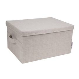 Oppbevaringsboks BIGSO m/lokk M beige produktbilde