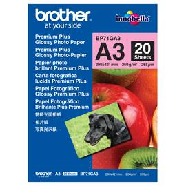 Brother A3-fotopapper för bläckstråleskrivare, 260 g/m2, vitt produktfoto
