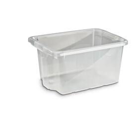 Oppbevaringsboks 33L transparent plast produktbilde