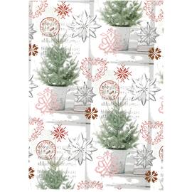 Hedlunds OF SWEDEN Julpapper 57cmx154m Pinetree produktfoto