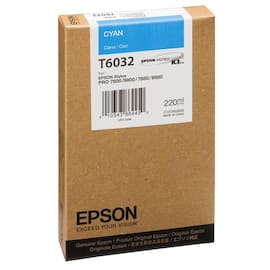 Epson Bläckpatron, T6032, cyan, singelförpackning, C13T603200 produktfoto