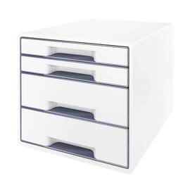 Leitz Schubladenbox WOW CUBE, Ladenturm, Büroset, grau, 287x363x270mm, 1 Stück Artikelbild