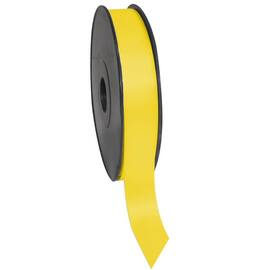Satinband breit, Geschenkband, Textilband, gelb, 25mm x 50m, 5 Rollen Artikelbild