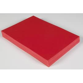 Dekorationskartong A4 röd produktfoto