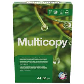 Multicopy Kopieringspapper A4 80g hålat produktfoto