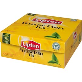 Lipton Te Yellow Label, svart, 100 inslagna tepåsar produktfoto
