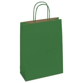 Papiertragetasche Torino S, Geschenktaschen, 220x100x310mm, dunkelgrün, 250 Stück Artikelbild