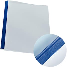 Liminnbindingsomslag 3mm blå/klar pk 25 produktbilde