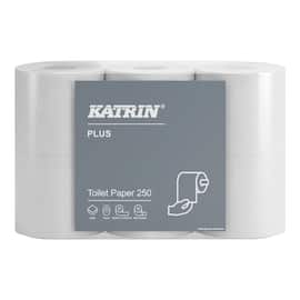 KATRIN Toalettpapper Plus 250 2-lager, vit produktfoto