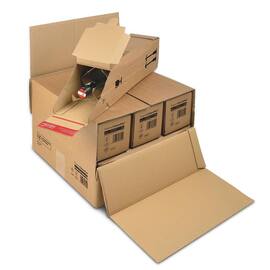 ColomPac Umkarton für 3 oder 6 einzelne Flaschenversandkartons, 375x365x250mm, Braun, 15 Stück Artikelbild